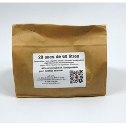 Sacs compostables 60L pour...